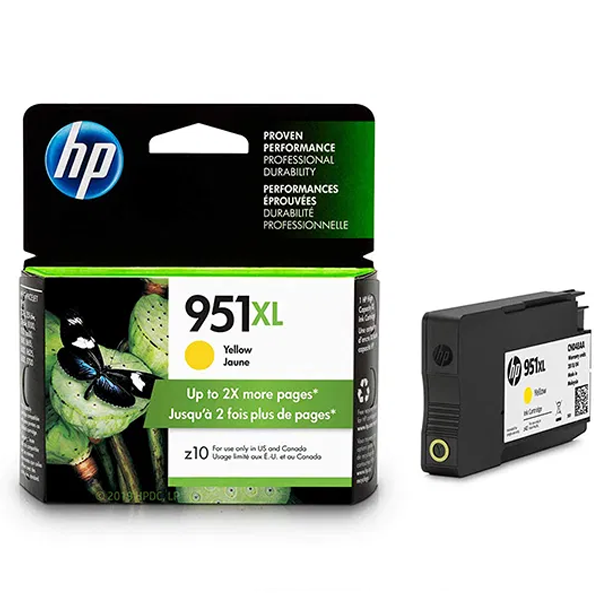 HP 951xl High Yield Yellow Original Ink Cartridge (CN048AE) –